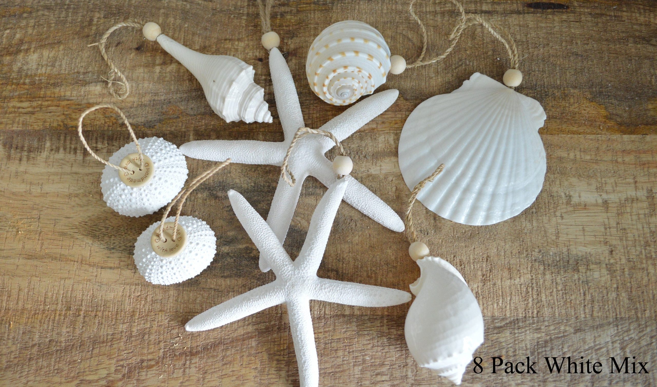 Seashell Ornaments *You choose Type and Quantity* Starfish Sea Shell Urchins Beach Coastal Party - Image 4