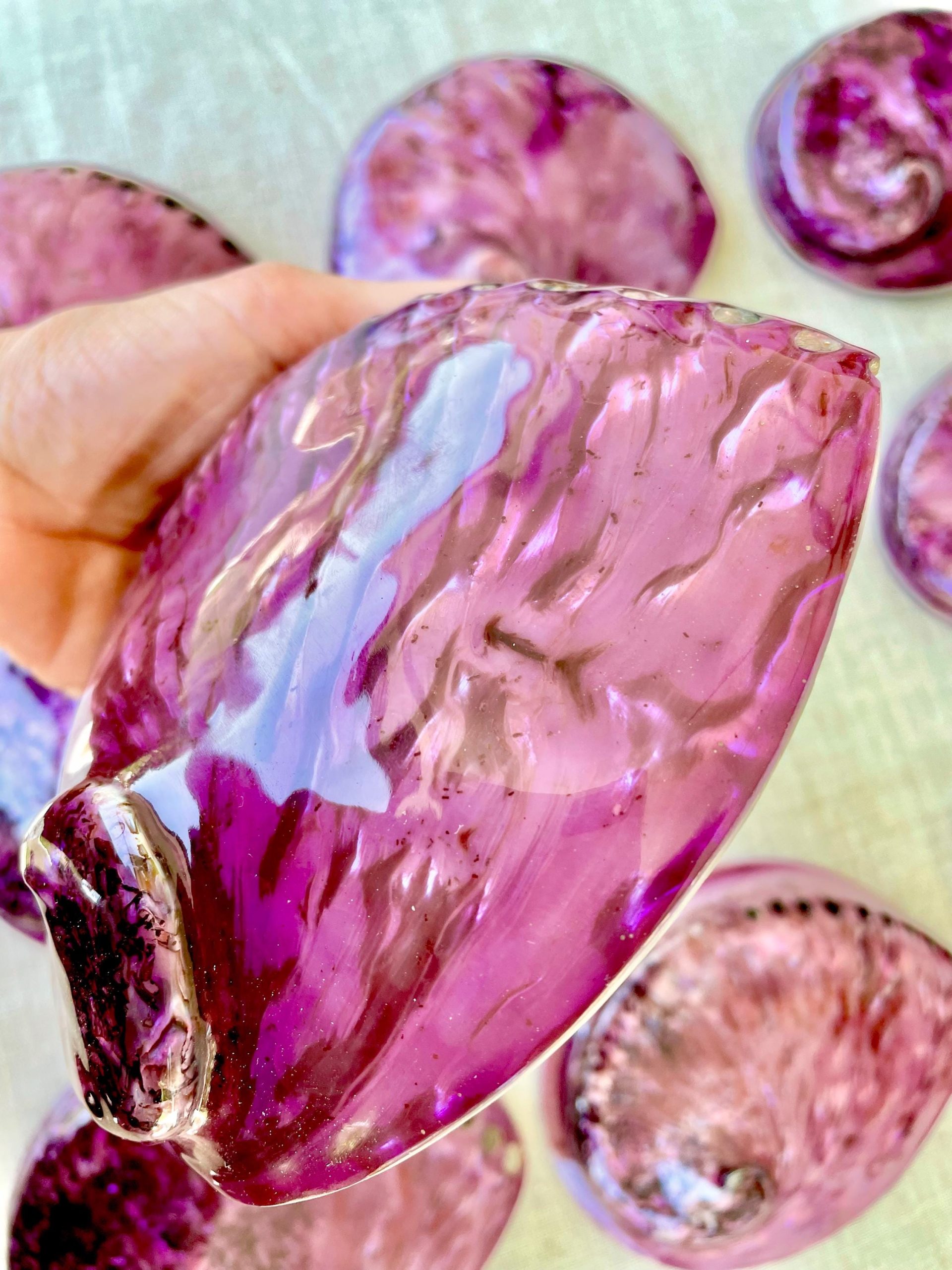 Purple Abalone Shell 5.5-6": High Gloss Iridescent Coastal Décor - Image 5