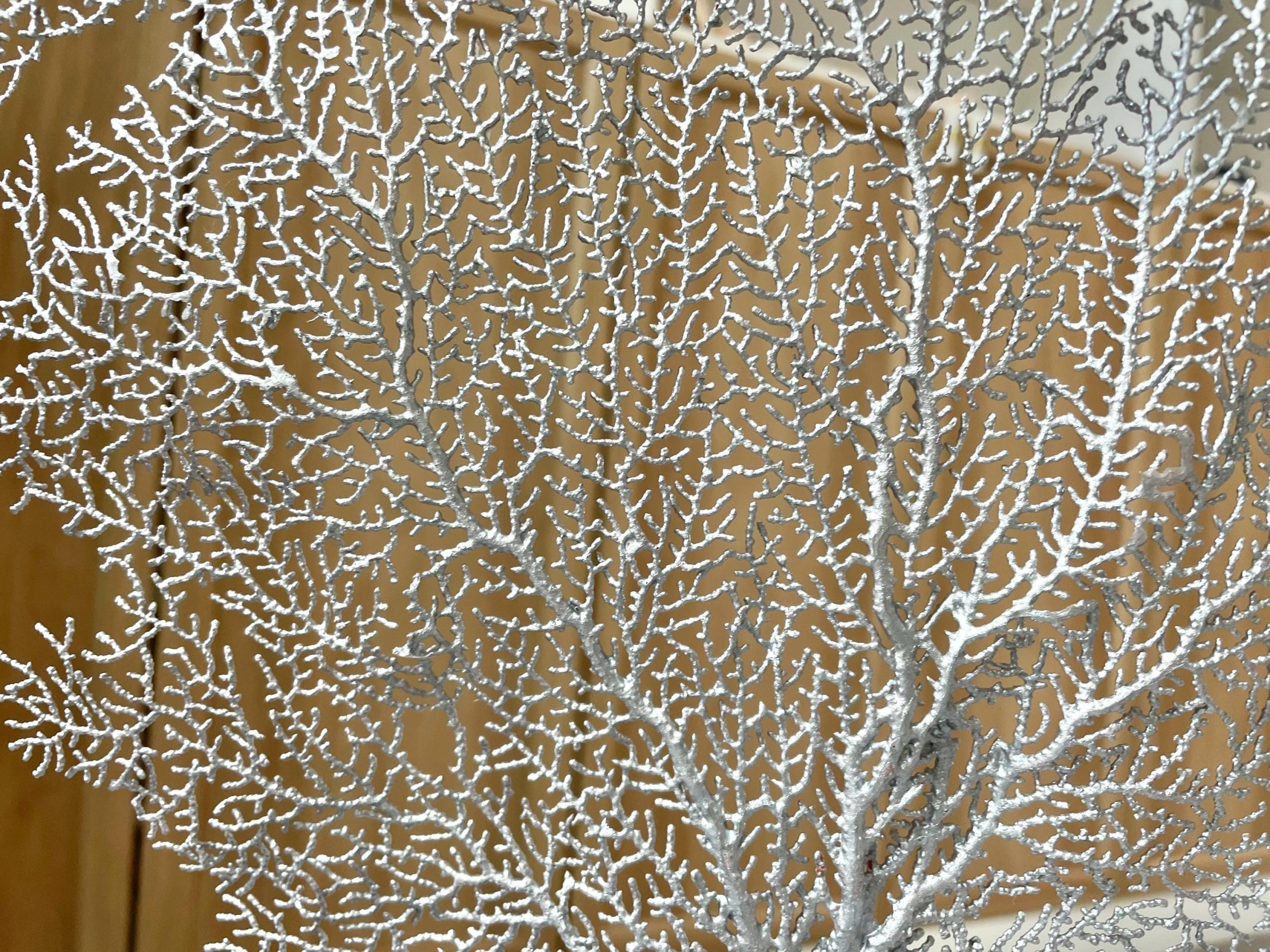 Silver Sea Fan (8-20") *You Choose Size* Natural Hand Painted Coastal Décor - Image 6
