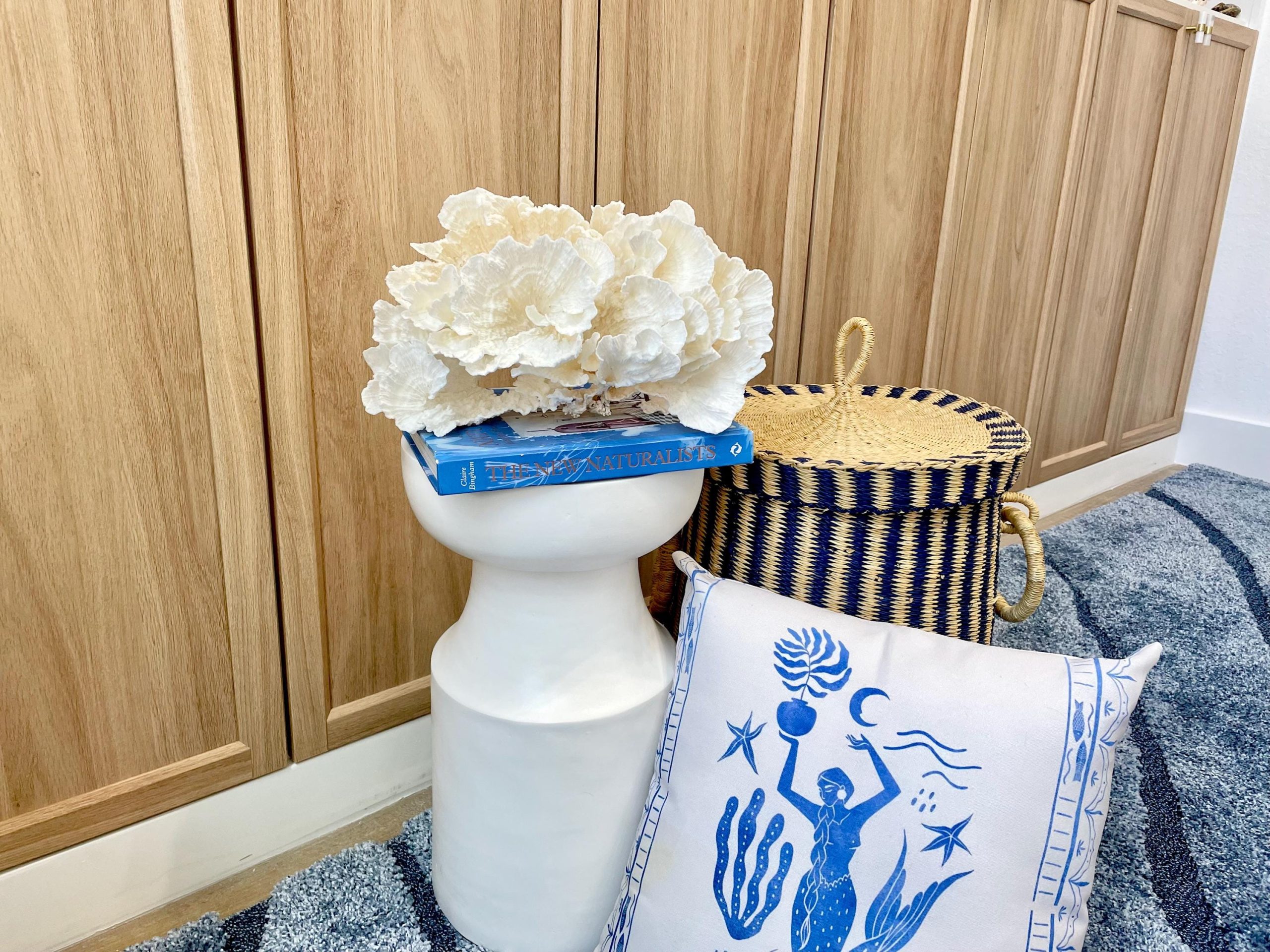 Natural Poca Coral Fossil: 12.25" x 7.5" x 6.5" Coastal Beach House White Décor - Image 2